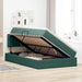 Pat cu storage cu saltea Verde închis 120 x 200 cm Catifea - WALTI WALTI