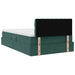 Pat cu storage cu saltea Verde închis 120 x 200 cm Catifea - WALTI WALTI