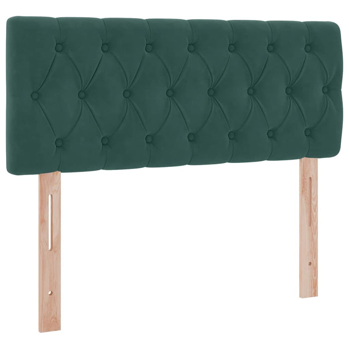 Pat cu storage cu saltea Verde închis 120 x 200 cm Catifea - WALTI WALTI