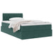 Pat cu storage cu saltea Verde închis 120 x 200 cm Catifea - WALTI WALTI