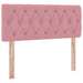 Pat cu storage cu saltea cu headboard Roz 120 x 200 cm Catifea - WALTI WALTI