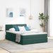 Pat cu storage cu saltea Verde închis 140 x 190 cm Catifea - WALTI WALTI