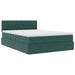 Pat cu storage cu saltea Verde închis 140 x 190 cm Catifea - WALTI WALTI
