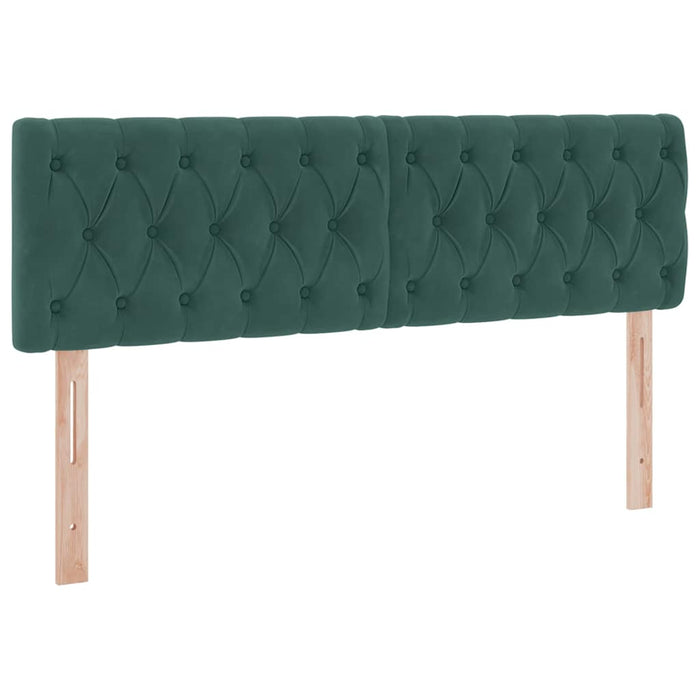 Pat cu storage cu saltea Verde închis 140 x 190 cm Catifea - WALTI WALTI