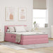 Pat cu storage cu saltea cu headboard Roz 140 x 190 cm Catifea - WALTI WALTI