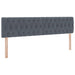 Pat cu storage cu saltea Gri închis 160 x 200 cm Catifea - WALTI WALTI