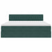 Pat cu storage cu saltea Verde închis 180 x 200 cm Catifea - WALTI WALTI