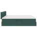 Pat cu storage cu saltea Verde închis 180 x 200 cm Catifea - WALTI WALTI