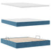 Pat cu storage cu saltea Albastru închis 180 x 200 cm Catifea - WALTI WALTI