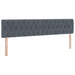 Pat cu storage cu saltea Gri închis 200 x 200 cm Catifea - WALTI WALTI