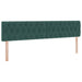 Pat cu storage cu saltea Verde închis 200 x 200 cm Catifea - WALTI WALTI