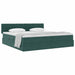 Pat cu storage cu saltea Verde închis 200 x 200 cm Catifea - WALTI WALTI