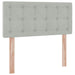 Pat cu storage cu saltea Gri deschis 90 x 190 cm Catifea - WALTI WALTI