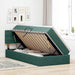 Pat cu storage cu saltea Verde închis 90 x 190 cm Catifea - WALTI WALTI