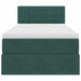 Pat cu storage cu saltea Verde închis 90 x 190 cm Catifea - WALTI WALTI