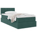 Pat cu storage cu saltea Verde închis 90 x 190 cm Catifea - WALTI WALTI