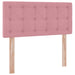 Pat cu storage cu saltea cu headboard Roz 90 x 190 cm Catifea - WALTI WALTI