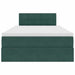 Pat cu storage cu saltea Verde închis 120 x 200 cm Catifea - WALTI WALTI