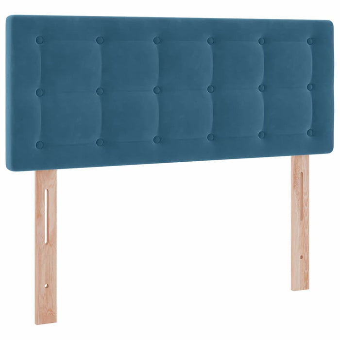 Pat cu storage cu saltea Albastru închis 120 x 200 cm Catifea - WALTI WALTI