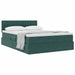 Pat cu storage cu saltea Verde închis 140 x 200 cm Catifea - WALTI WALTI