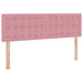 Pat cu storage cu saltea cu headboard Roz 140 x 200 cm Catifea - WALTI WALTI