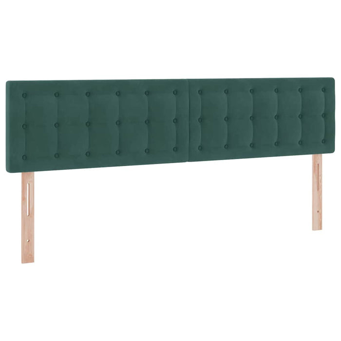 Pat cu storage cu saltea Verde închis 160 x 200 cm Catifea - WALTI WALTI