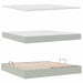 Pat cu storage cu saltea Gri deschis 200 x 200 cm Catifea - WALTI WALTI