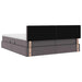 Pat cu storage cu saltea Gri 180 x 200 cm Piele artificială - WALTI WALTI