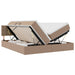 Pat cu storage Cappuccino 180 x 200 cm Piele artificială - WALTI WALTI
