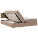 Pat cu storage Cappuccino 180 x 200 cm Piele artificială - WALTI WALTI