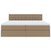 Pat cu storage Cappuccino 180 x 200 cm Piele artificială - WALTI WALTI
