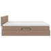 Pat cu storage Cappuccino 180 x 200 cm Piele artificială - WALTI WALTI