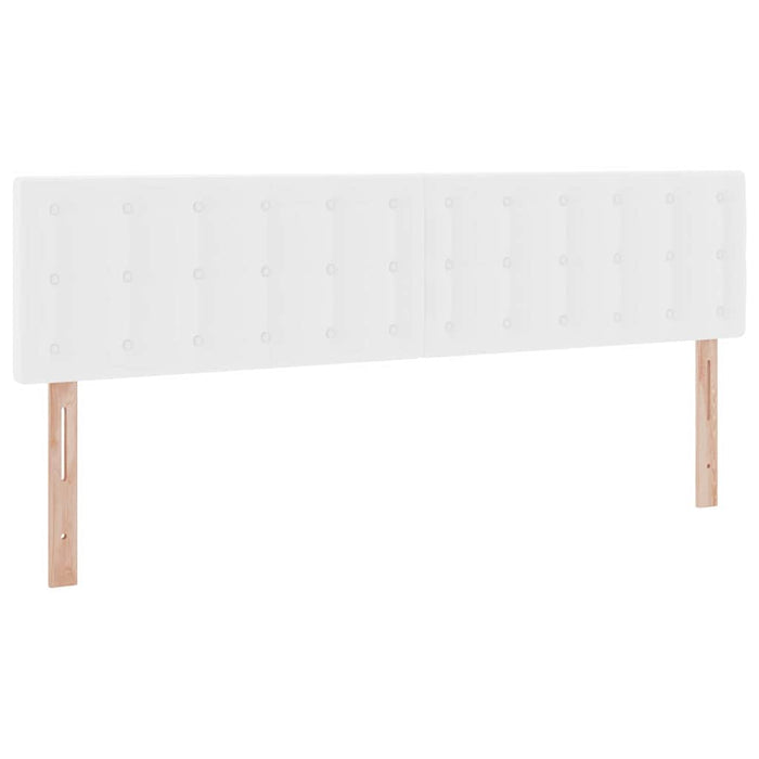 Pat cu storage cu saltea Alb pur 200 x 200 cm Piele artificială - WALTI WALTI