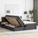 Pat cu storage cu saltea Gri 200 x 200 cm Piele artificială - WALTI WALTI