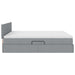 Pat cu storage Gri deschis 180 x 200 cm Piele artificială - WALTI WALTI