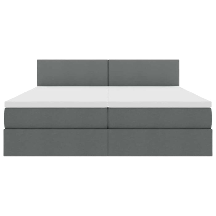 Pat cu storage Gri închis 180 x 200 cm Piele artificială - WALTI WALTI