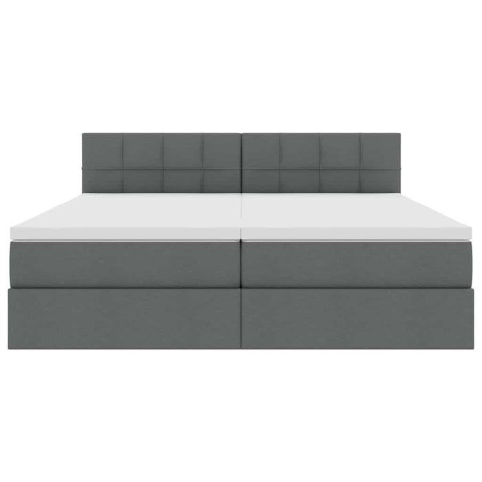 Pat cu storage Gri închis 180 x 200 cm Piele artificială - WALTI WALTI
