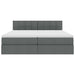 Pat cu storage Gri închis 180 x 200 cm Piele artificială - WALTI WALTI