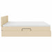Pat cu storage cu saltea Creme 180 x 200 cm Piele artificială - WALTI WALTI