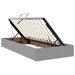 Pat cu storage Gri deschis 200 x 200 cm Piele artificială - WALTI WALTI