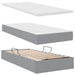Pat cu storage Gri deschis 200 x 200 cm Piele artificială - WALTI WALTI