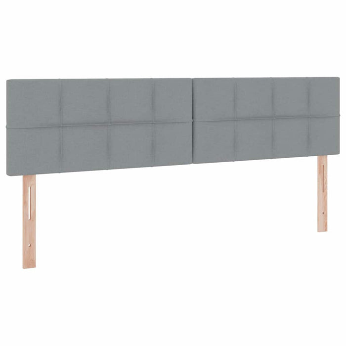 Pat cu storage Gri deschis 200 x 200 cm Piele artificială - WALTI WALTI