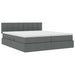 Pat cu storage Gri închis 200 x 200 cm Piele artificială - WALTI WALTI