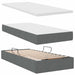 Pat cu storage Gri închis 200 x 200 cm Piele artificială - WALTI WALTI