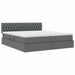 Pat cu storage Gri închis 180 x 200 cm Piele artificială - WALTI WALTI