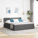 Pat cu storage Gri închis 200 x 200 cm Piele artificială - WALTI WALTI
