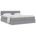 Pat cu storage Gri deschis 180 x 200 cm Piele artificială - WALTI WALTI