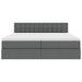 Pat cu storage Gri închis 180 x 200 cm Piele artificială - WALTI WALTI