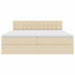 Pat cu storage cu saltea Creme 180 x 200 cm Piele artificială - WALTI WALTI
