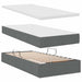 Pat cu storage Gri închis 200 x 200 cm Piele artificială - WALTI WALTI